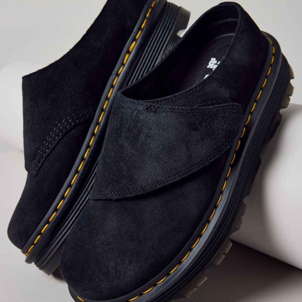 Dr. Martens Black Suede Loafers bronx suede zebzag anywair - Picture 3 of 8